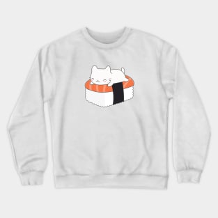 Kawaii Sushi Cat T-Shirt Crewneck Sweatshirt